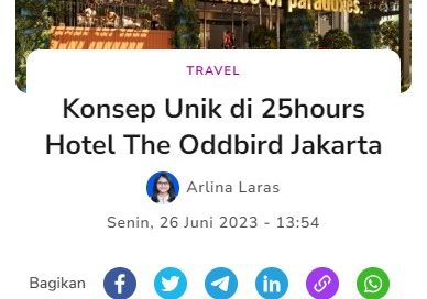 25hours Hotel The Oddbird Jakarta on Bisnis.com 25hours Hotel The Oddbird Jakarta on Bisnis.com